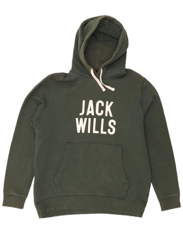 Męski sweter z kapturem Jack Wills XL, zielony, bawełniany