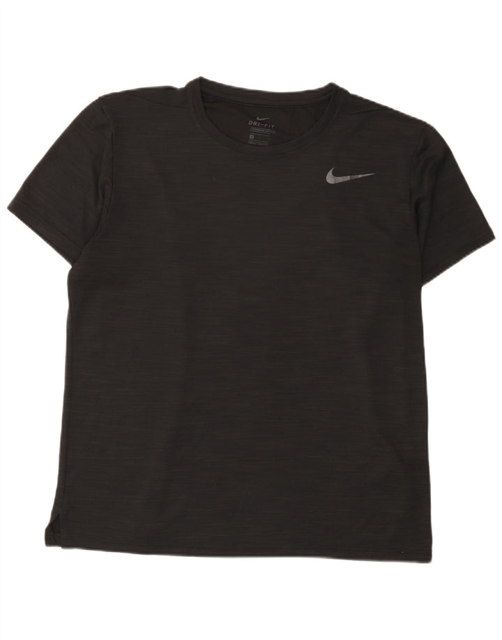 Męski T-shirt Nike Dri Fit Standard Fit, duży, czarny, nakrapiany poliester