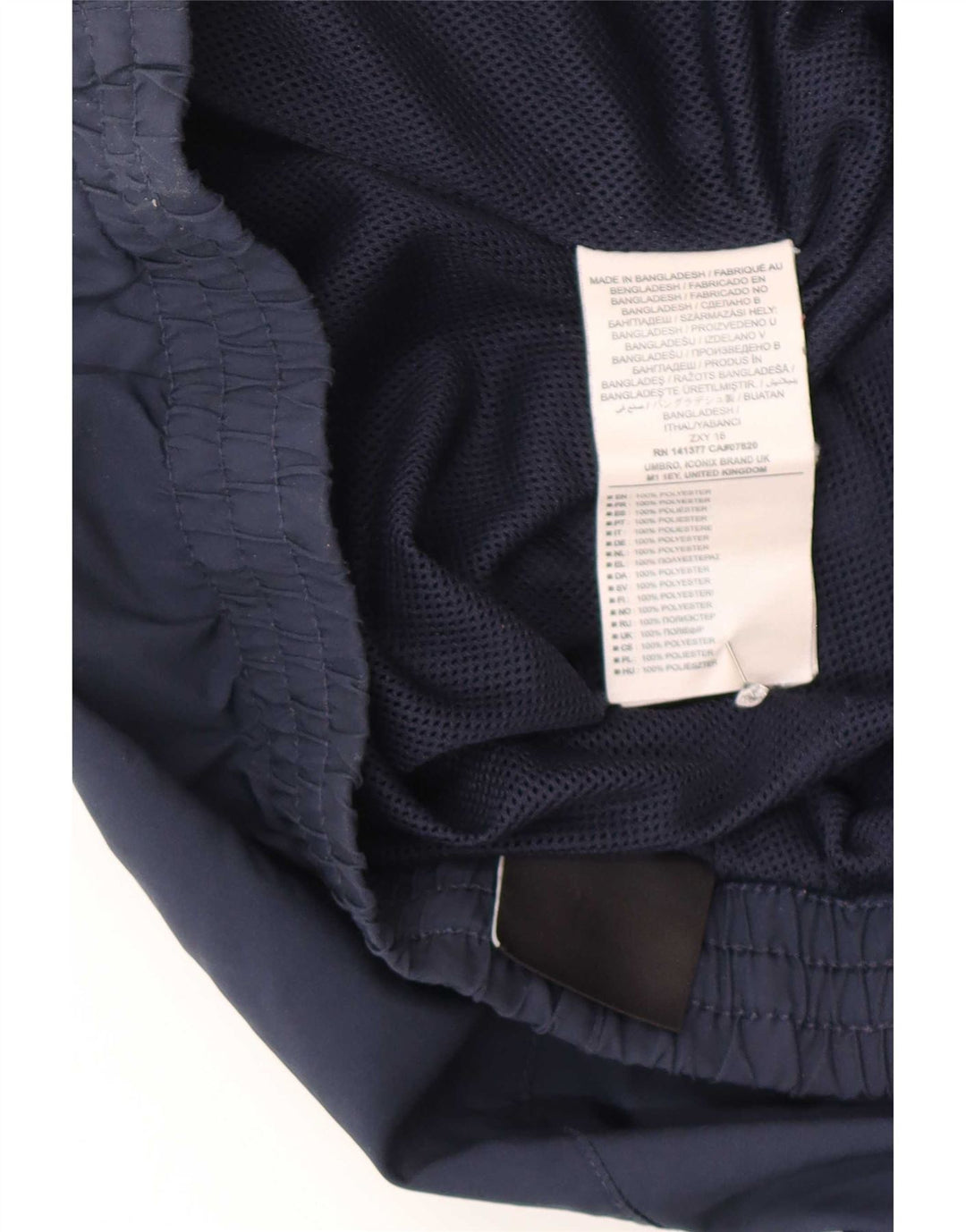 Męskie spodnie dresowe Umbro Joggery, duże, granatowe, poliestrowe