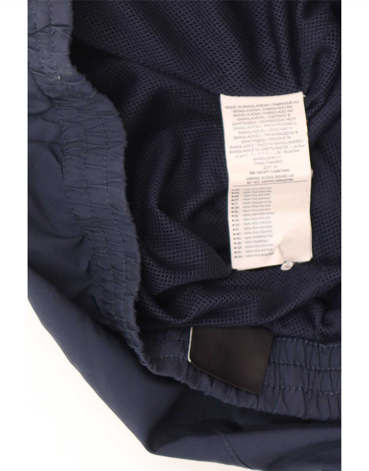 Męskie spodnie dresowe Umbro Joggery, duże, granatowe, poliestrowe