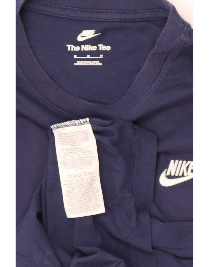 T-shirt męski Nike, średni, granatowy, bawełniany