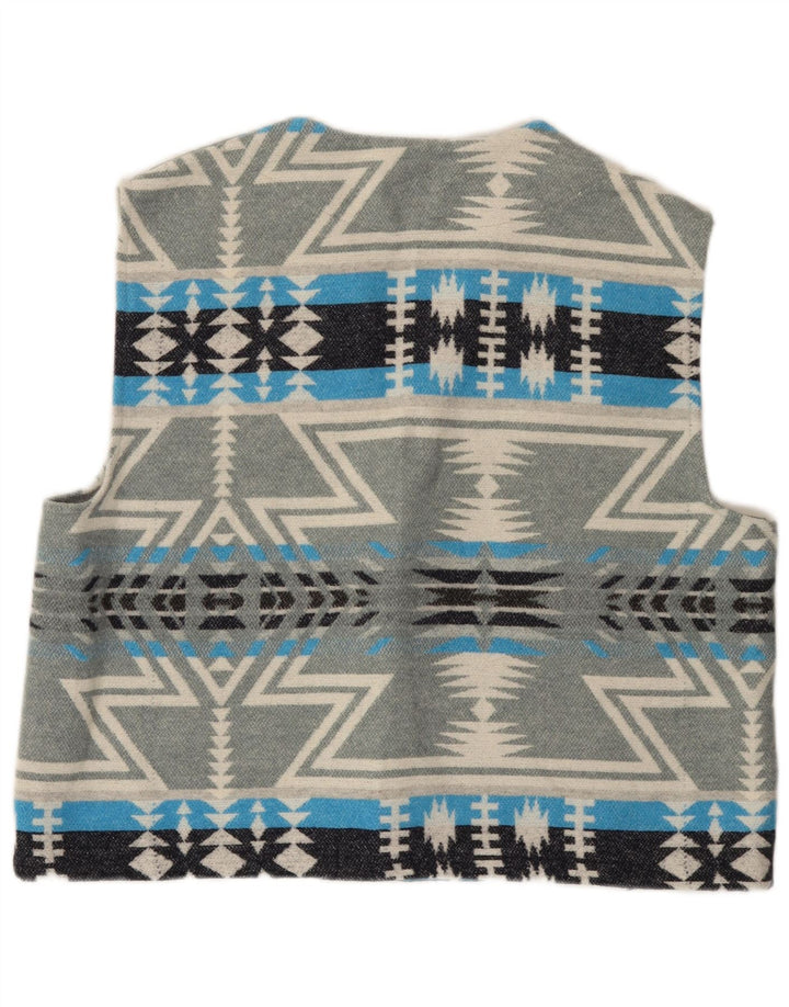 Vintage męska kamizelka XL szara Fair Isle