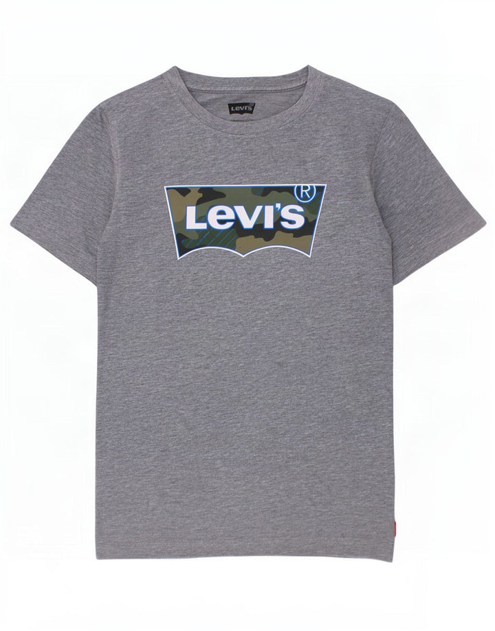 Chłopięcy T-shirt z grafiką Levi's 13-14 lat, szary