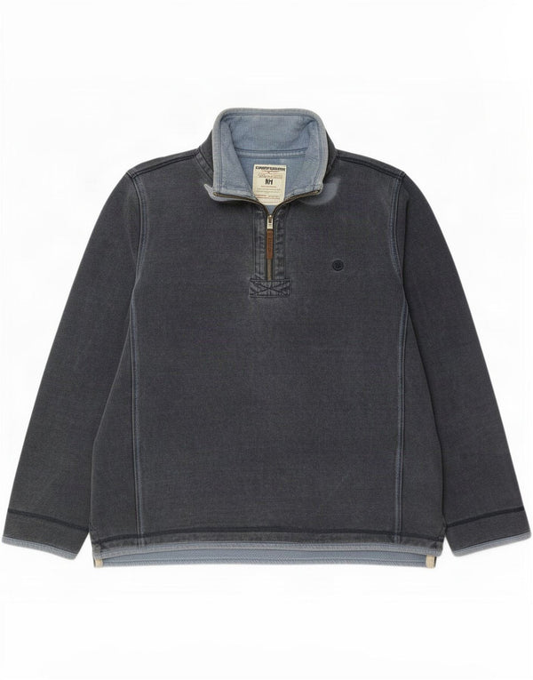 Fat Face Mens Sweatshirt Jumper Large Navy Blue Cotton