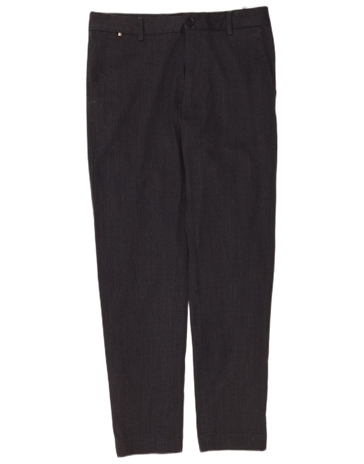 Męskie spodnie chino Hugo Boss Kane o regularnym kroju W30 L32 Szary poliester