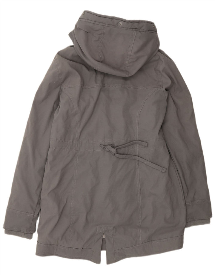 Damska kurtka Hollister Sherpa Parka z kapturem UK 14, średni szary poliester