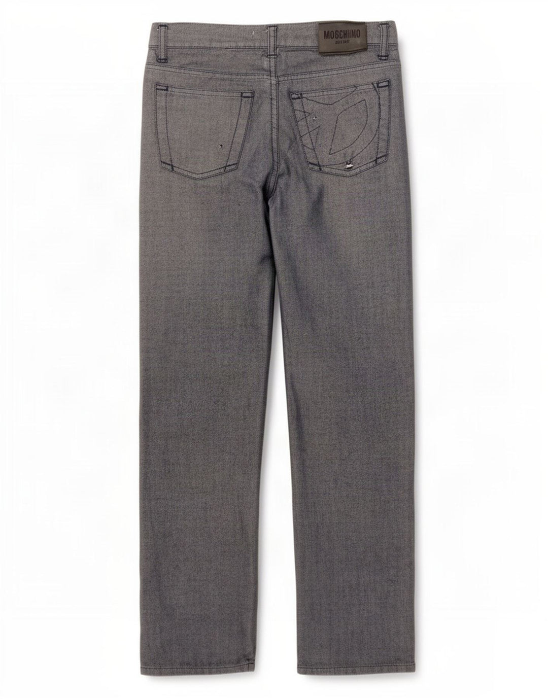 Damskie jeansy Moschino Straight W30 L30 Szare