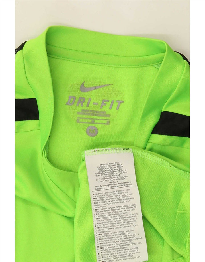 Męska koszulka Nike Dri Fit Top z poliestru w kolorze średniej zieleni