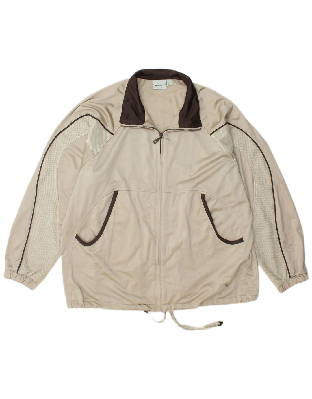 DIADORA Damska bluza dresowa oversize UK 16, duża, zielona, poliestrowa