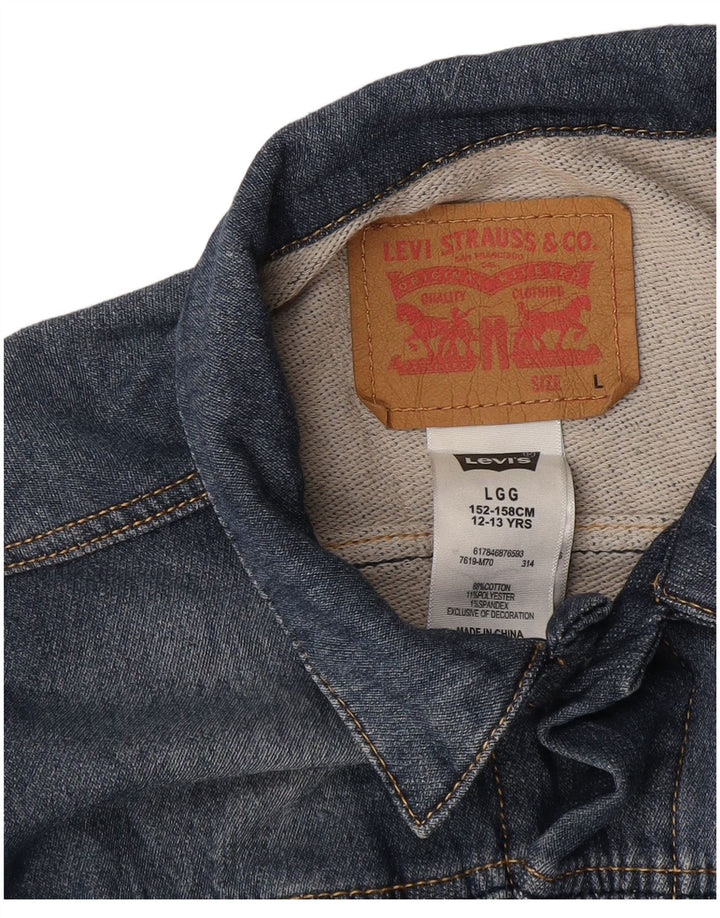 Kurtka jeansowa chłopięca Levi's na 12-13 lat, duża, niebieska, bawełniana