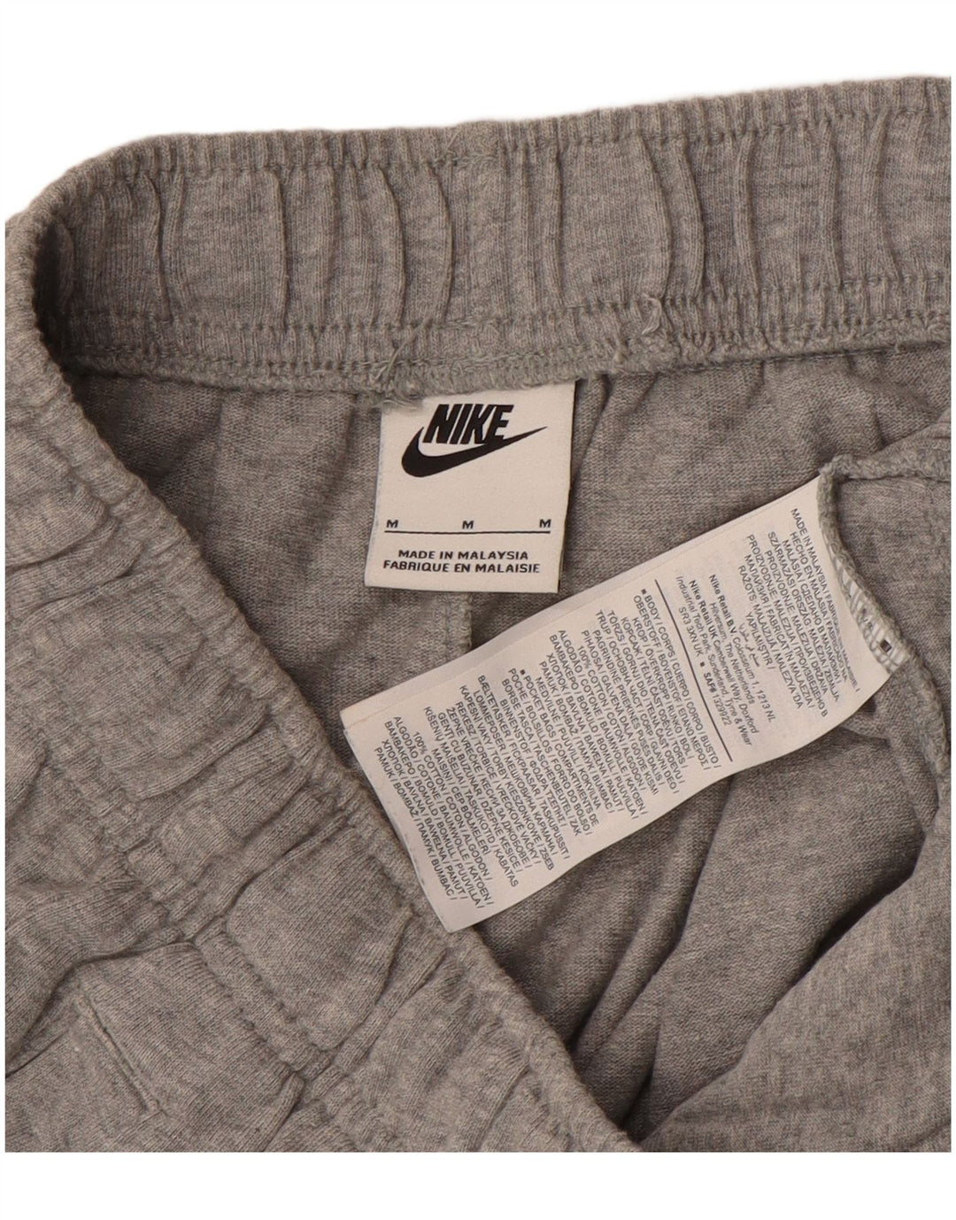Męskie spodenki sportowe Nike, średnioszare, bawełniane w cętki