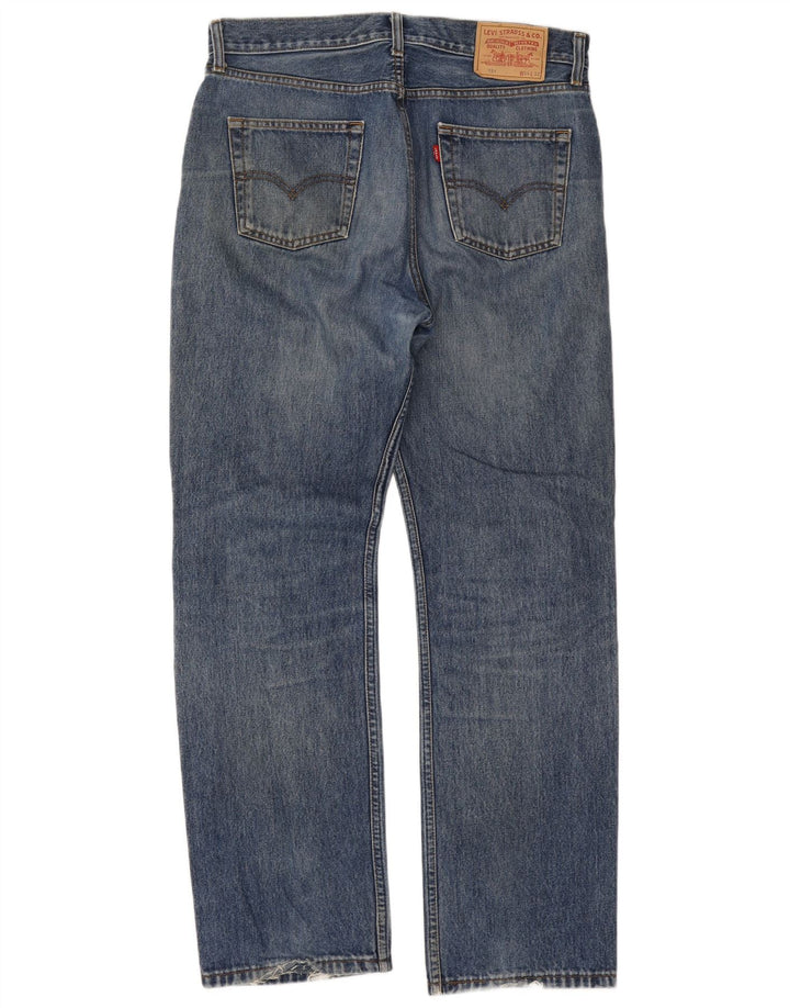 Męskie dżinsy Levi's 751 Straight W34 L32 Niebieskie bawełniane