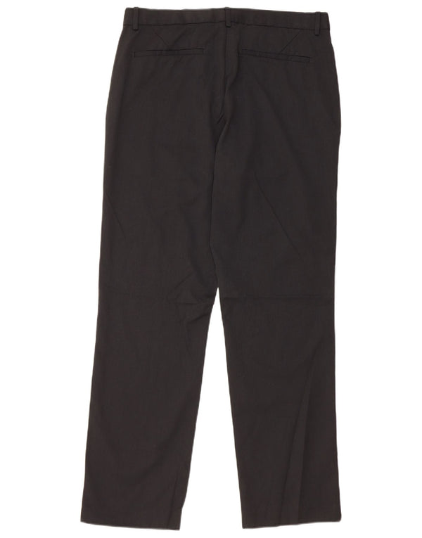 Męskie spodnie garniturowe slim fit CALVIN KLEIN W32 L30 Czarny poliester