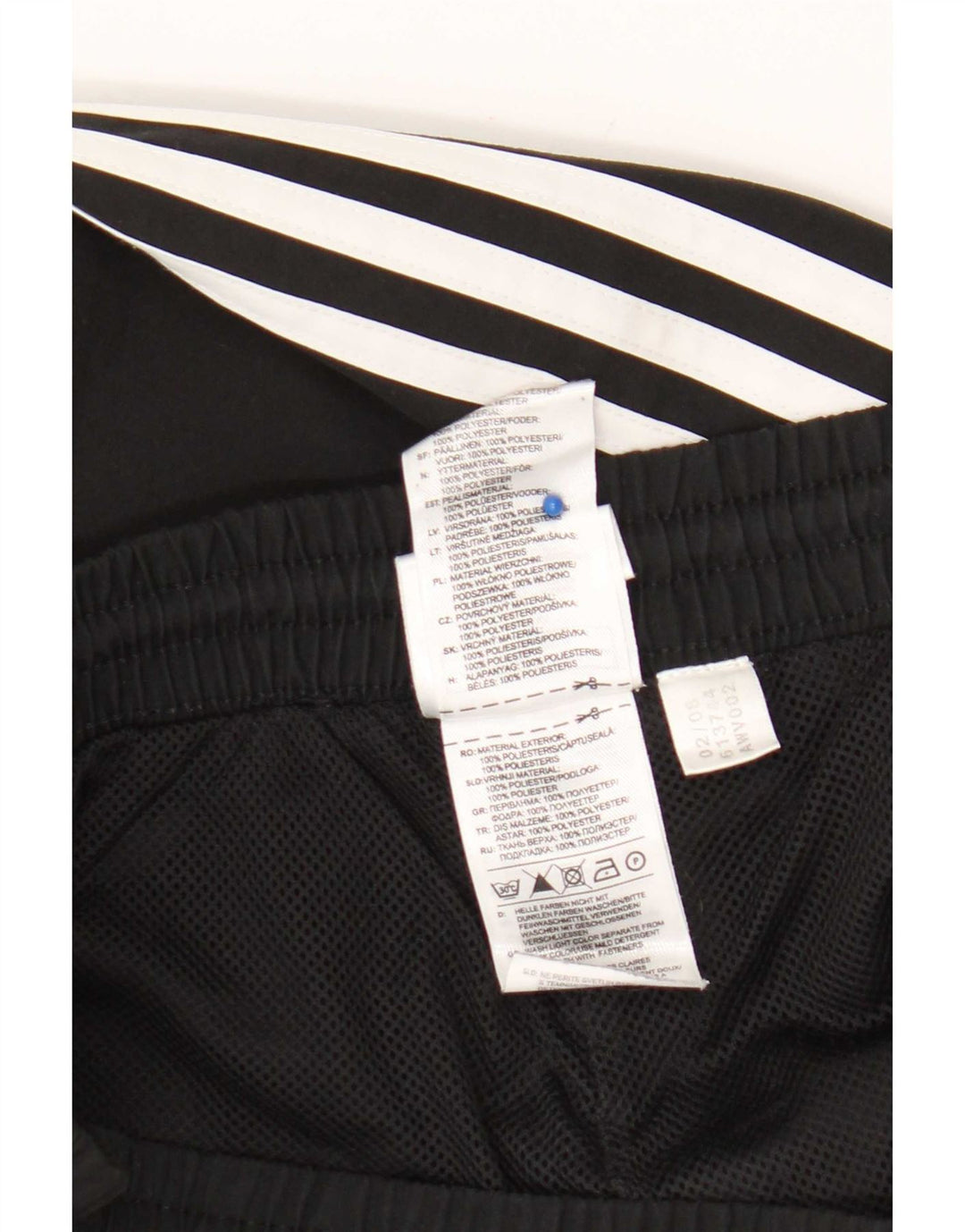 Męskie spodnie dresowe Adidas UK 46/48 XL Czarny poliester