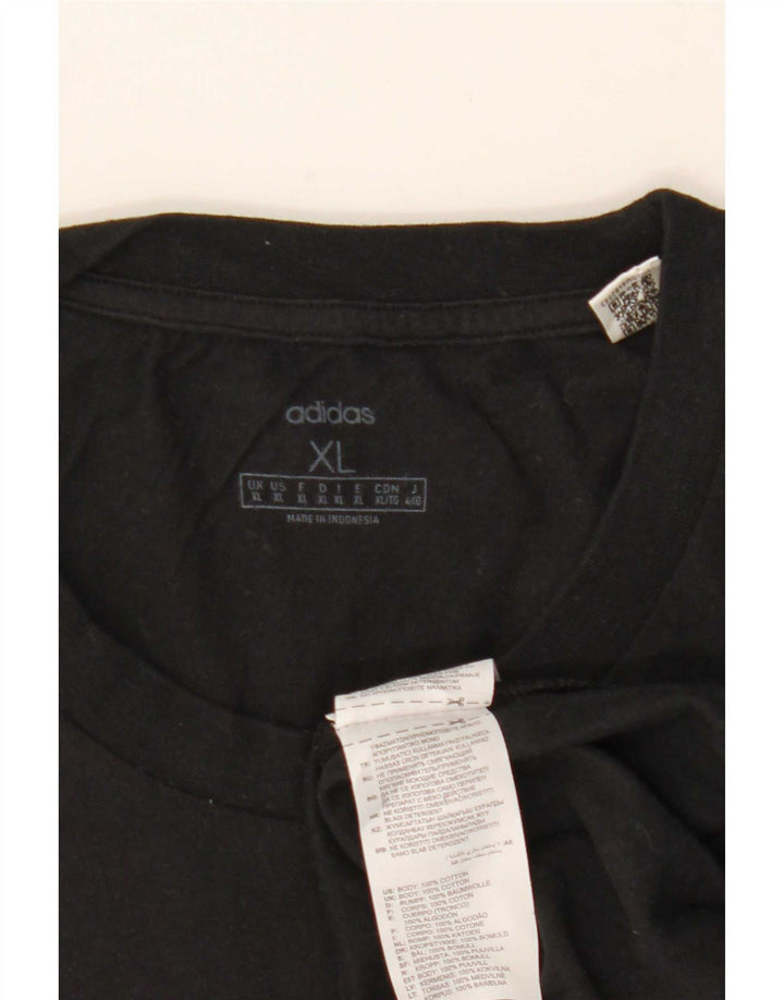 Adidas Męska Koszulka Top XL Czarna Bawełna
