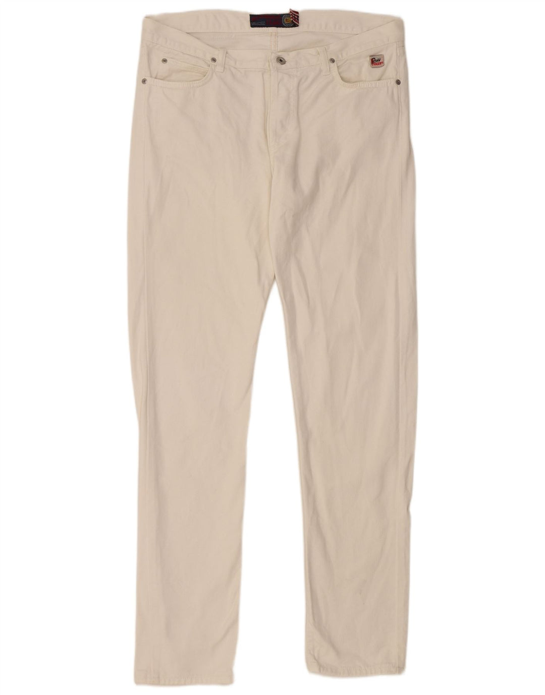ROY ROGERS Mens Slim Jeans W36 L34  White Cotton