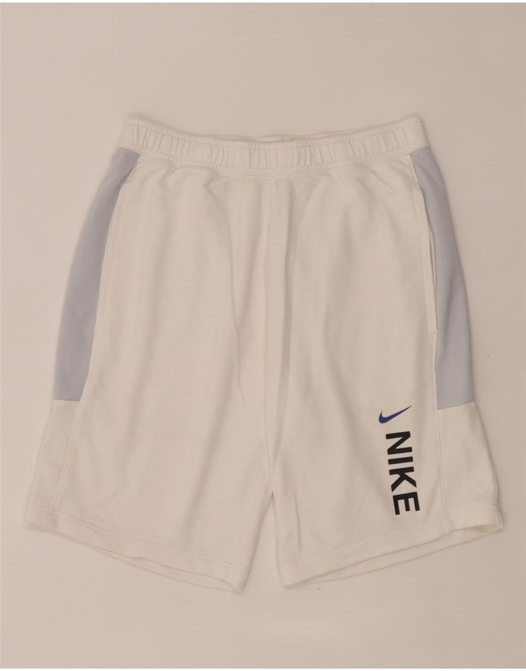 Męskie spodenki sportowe Nike z grafiką, bawełna w kolorze średniej bieli