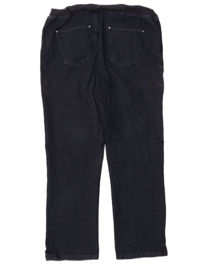 COTTON TRADERS Damskie proste dżinsy UK 14 Medium W30 L27 Granatowa bawełna