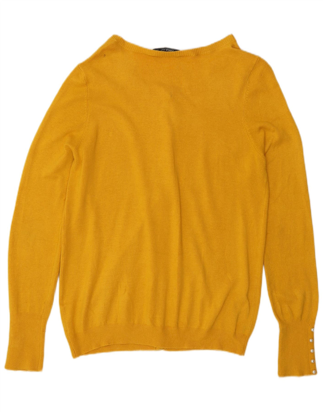 Sweter damski Zara Cardigan UK 14, duży, żółty