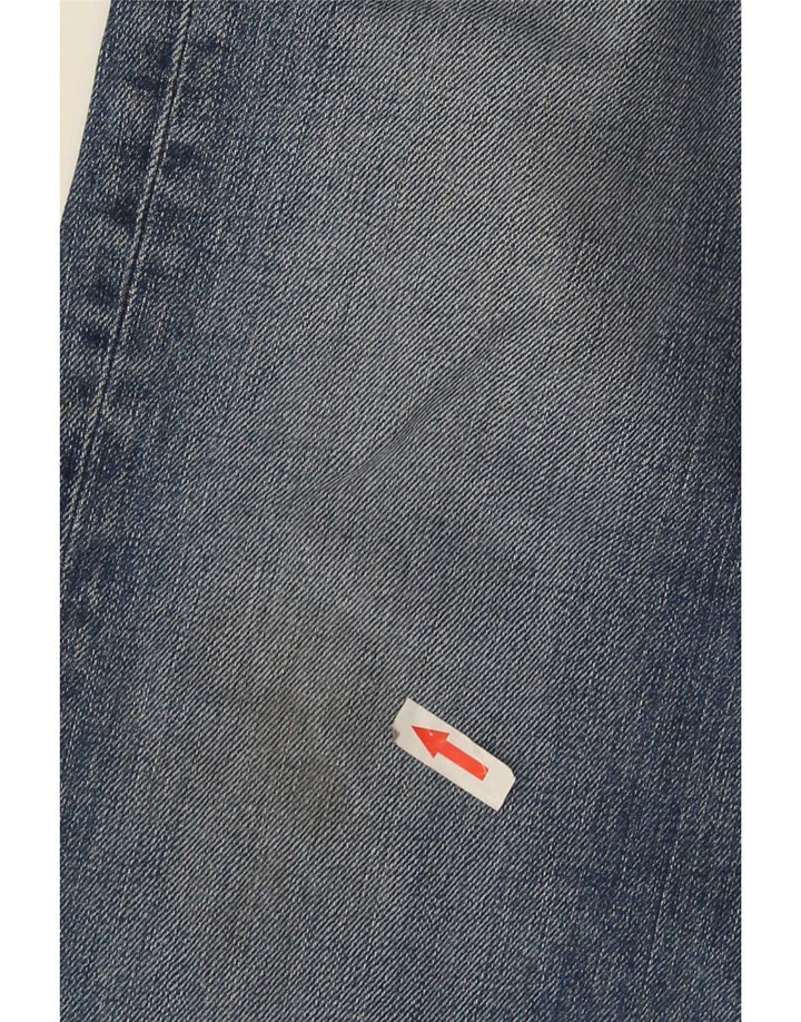 Marlboro Classics Męskie proste dżinsy W33 L30 Niebieska bawełna