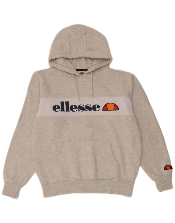 Damska bluza z kapturem Ellesse, UK 14, bawełna w kolorze średniej szarości