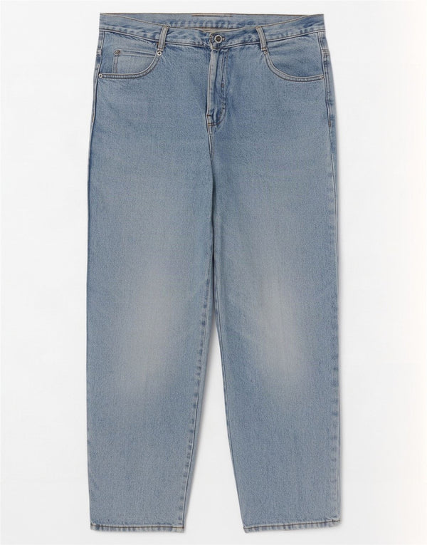 Vintage damskie dżinsy z wysokim stanem IT 48 XL W32 L29 niebieska bawełna