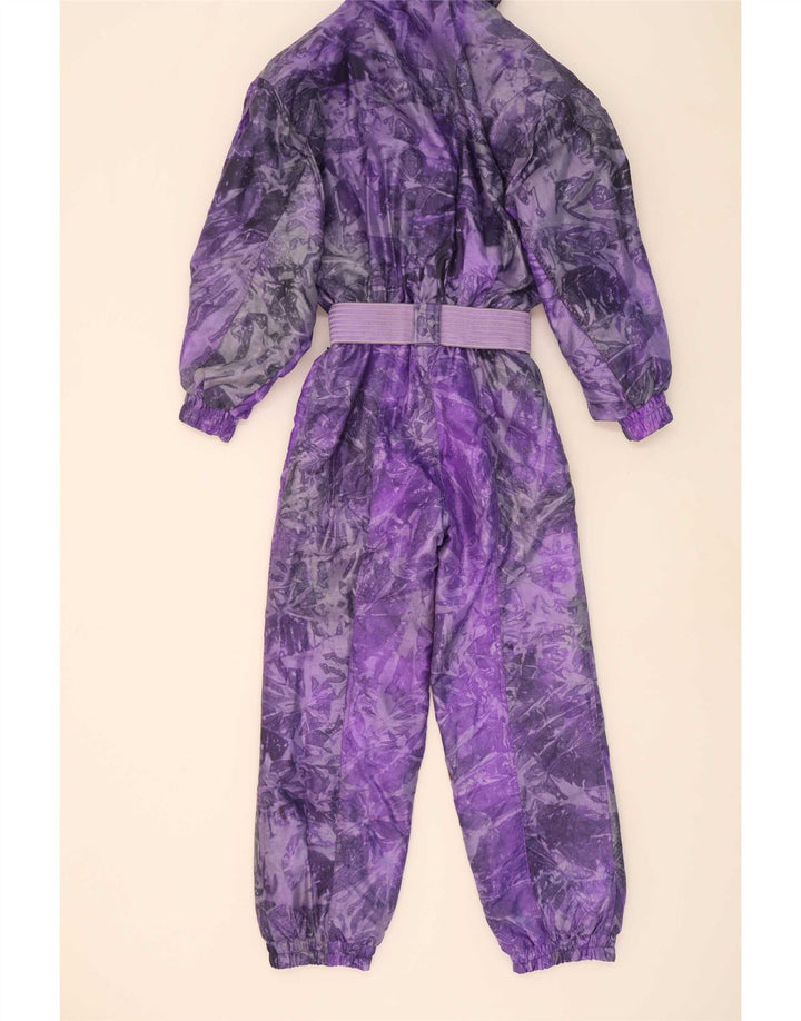 Damski kombinezon narciarski Alasca z abstrakcyjnym wzorem, oversize IT 38 XS, fioletowy