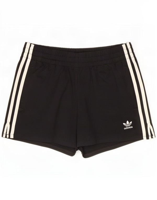 Damskie spodenki sportowe Adidas UK 10, małe, czarne, poliestrowe