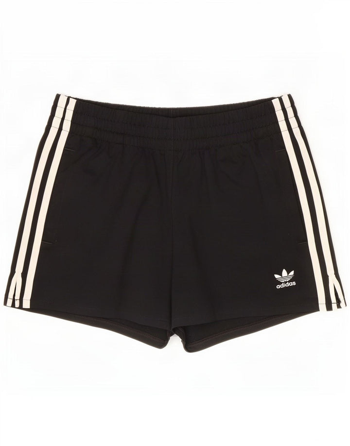 Damskie spodenki sportowe Adidas UK 10, małe, czarne, poliestrowe
