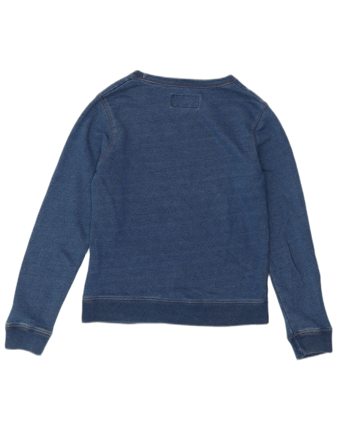 Damska bluza z grafiką JACK WILLS, sweter UK 6 XS, niebieska, bawełniana