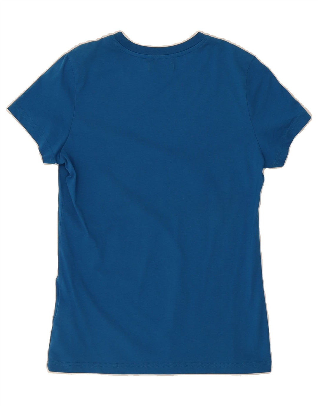 ADIDAS Womens Graphic T-Shirt Top IT 40 Small Blue Cotton Vintage Adidas and Second-Hand Adidas from Messina Hembry 