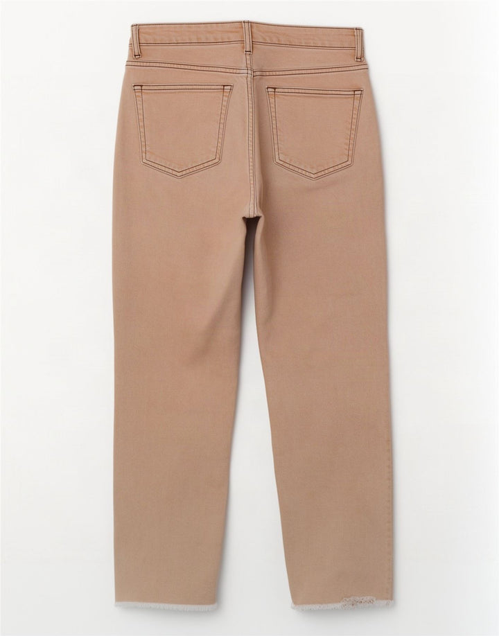 Damskie krótkie jeansy Topshop W26 L25 Beżowa bawełna