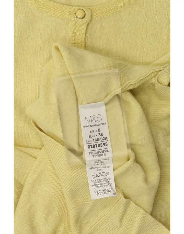 Sweter damski Marks & Spencer UK 8 Small, żółta wiskoza