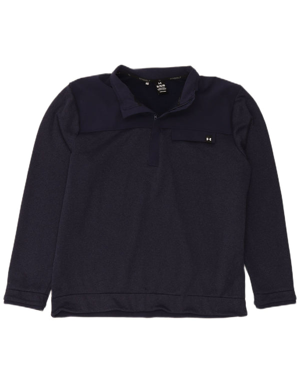 UNDER ARMOUR Męski sweter z zamkiem błyskawicznym XL, granatowy, poliester