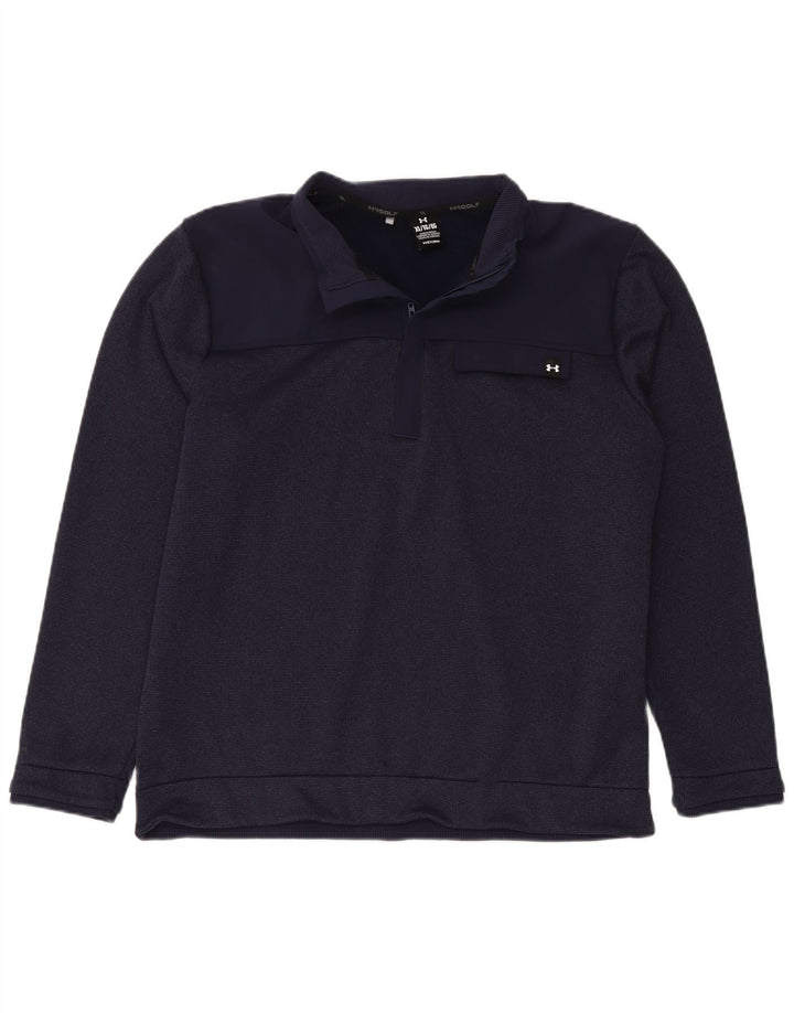 UNDER ARMOUR Męski sweter z zamkiem błyskawicznym XL, granatowy, poliester
