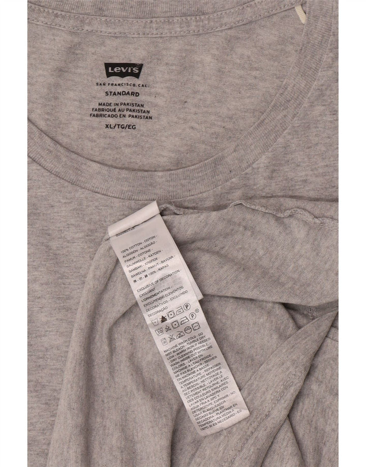 T-shirt męski Levi's o standardowym kroju, XL, szary, bawełniany