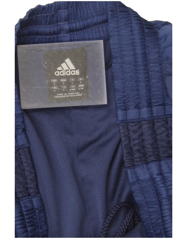 Męskie spodenki sportowe Adidas, duże, granatowe, z poliestru
