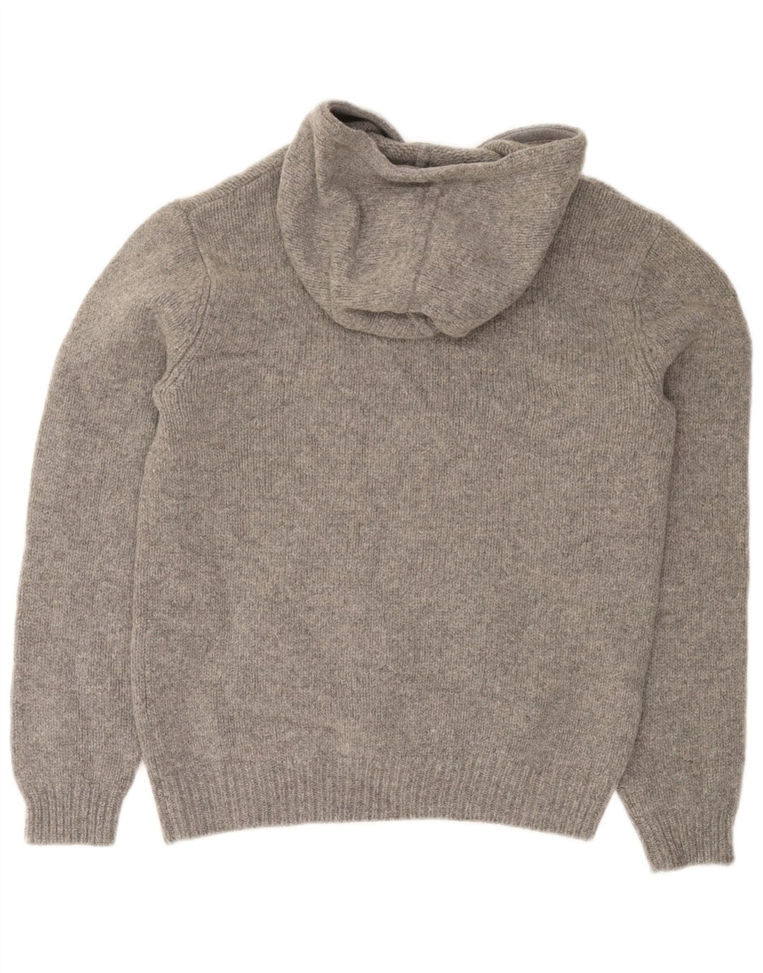 Męski sweter z kapturem i guzikami Jack Wills, średnioszary, wełniany