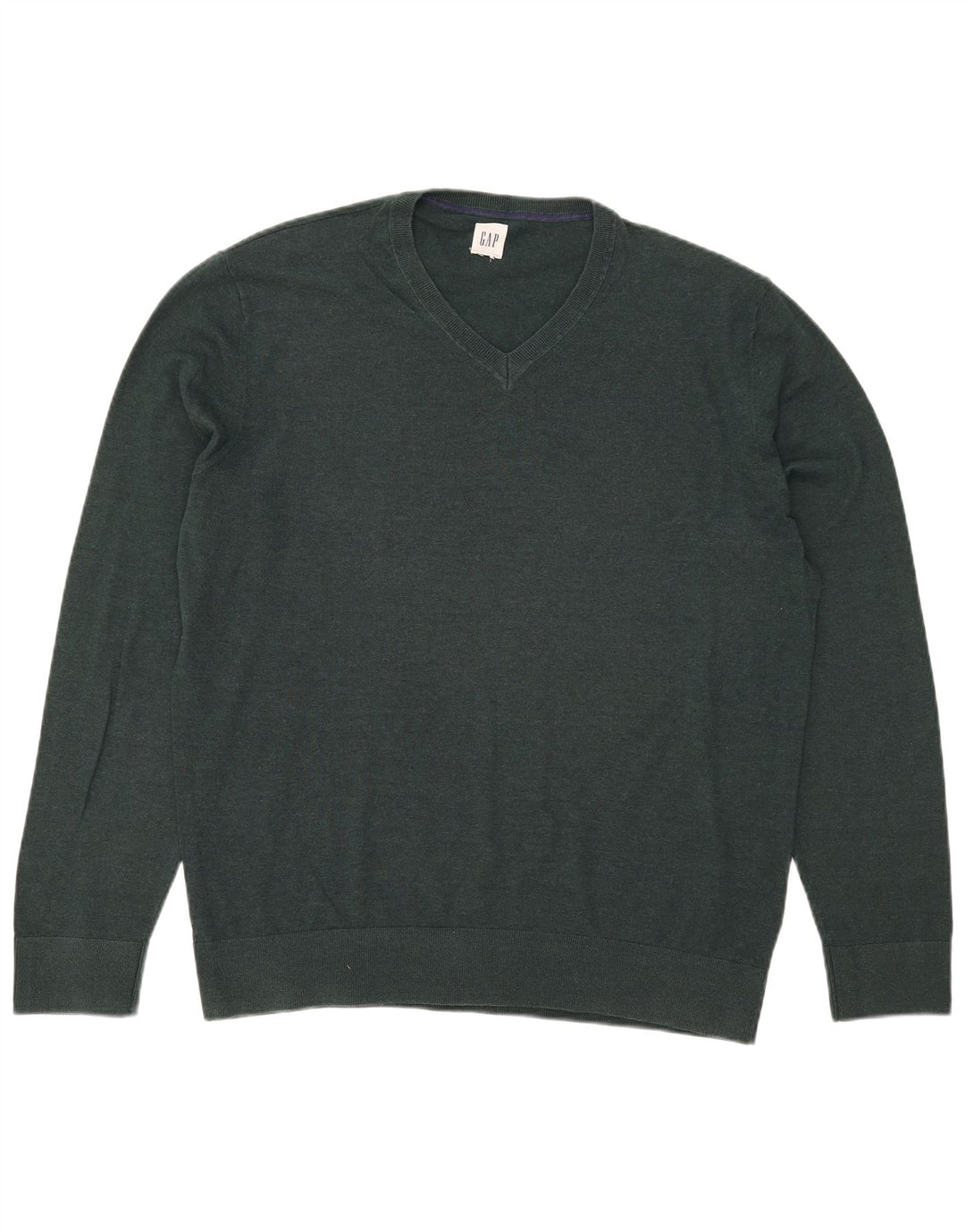 Męski sweter Gap z dekoltem w kształcie litery V, XL, zielony