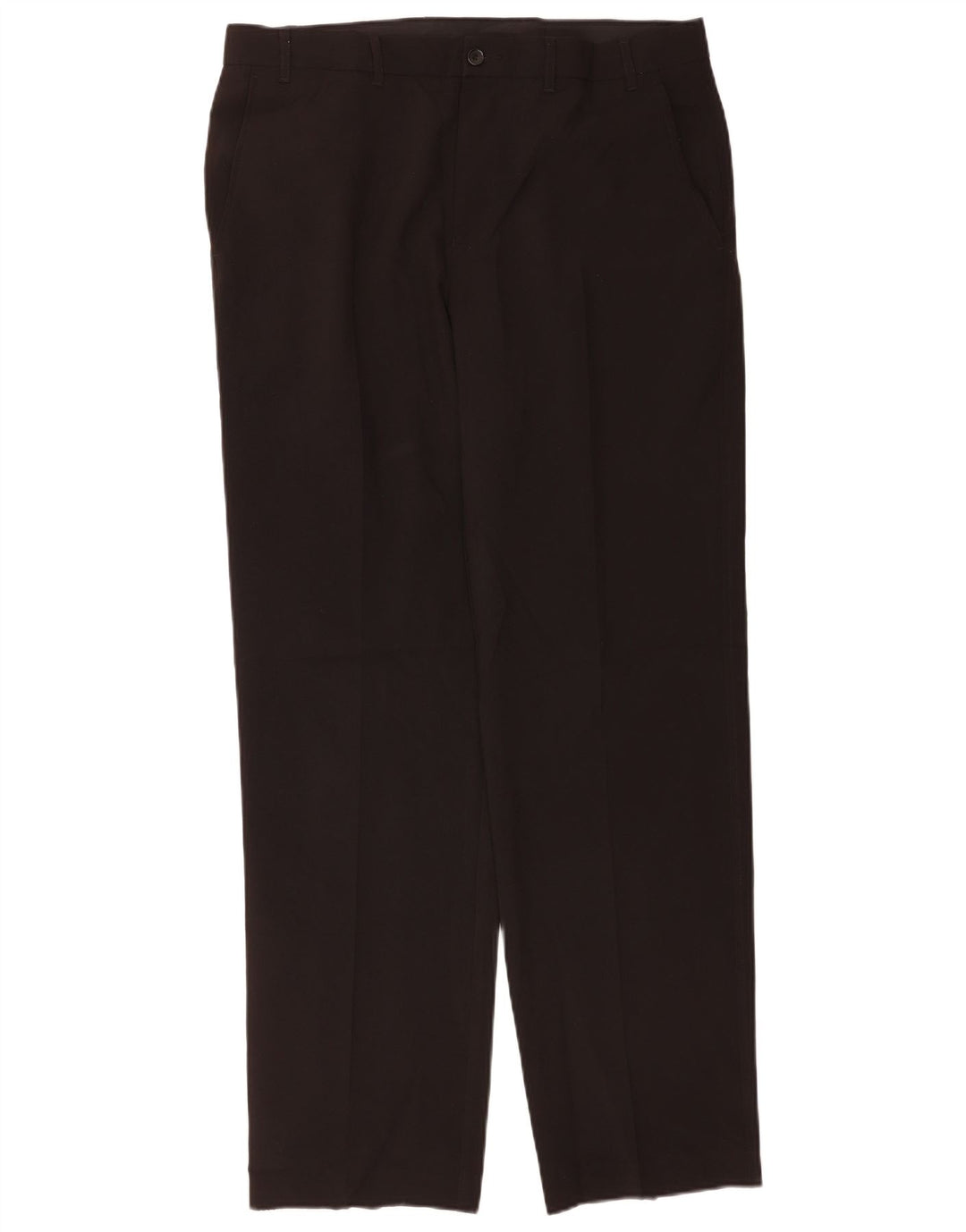 Marks & Spencer Męskie dopasowane proste spodnie chino W36 L33 czarne