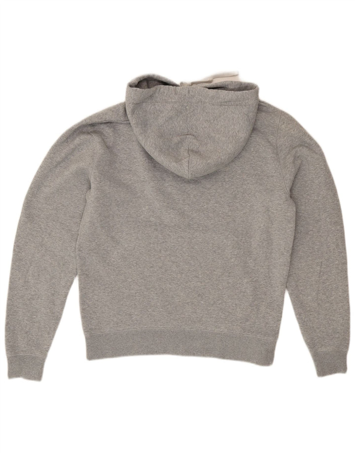 JACK WILLS Mens Graphic Hoodie Jumper Small Grey Cotton