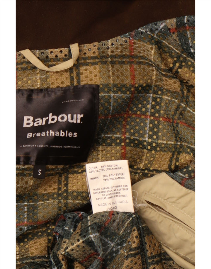 Męska kurtka z kapturem BARBOUR UK 36 Small, beżowa, bawełniana