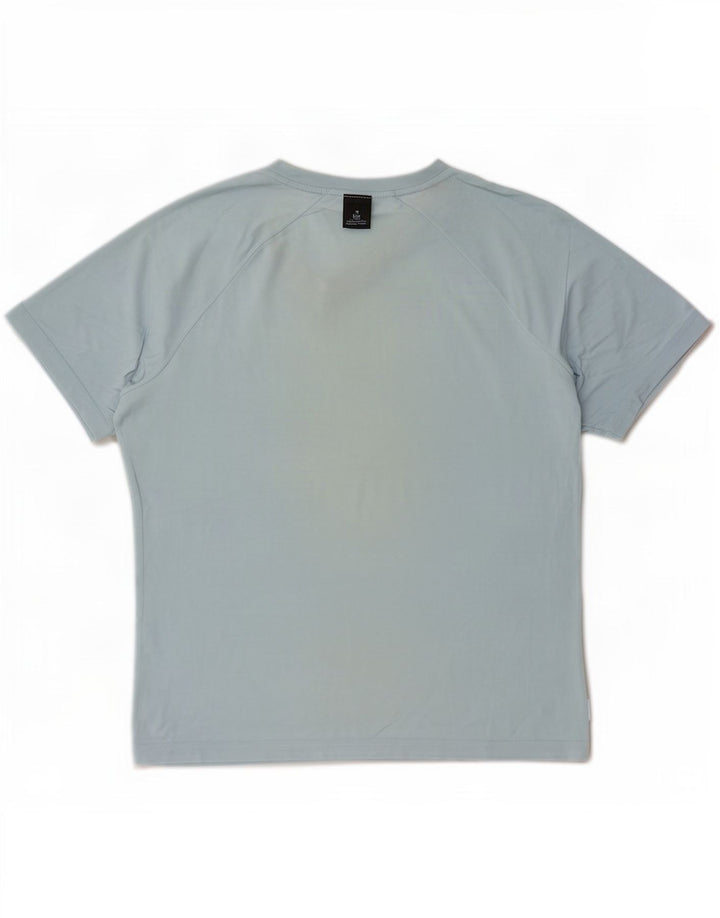 Męski t-shirt Gap Top, średni niebieski, bawełniany