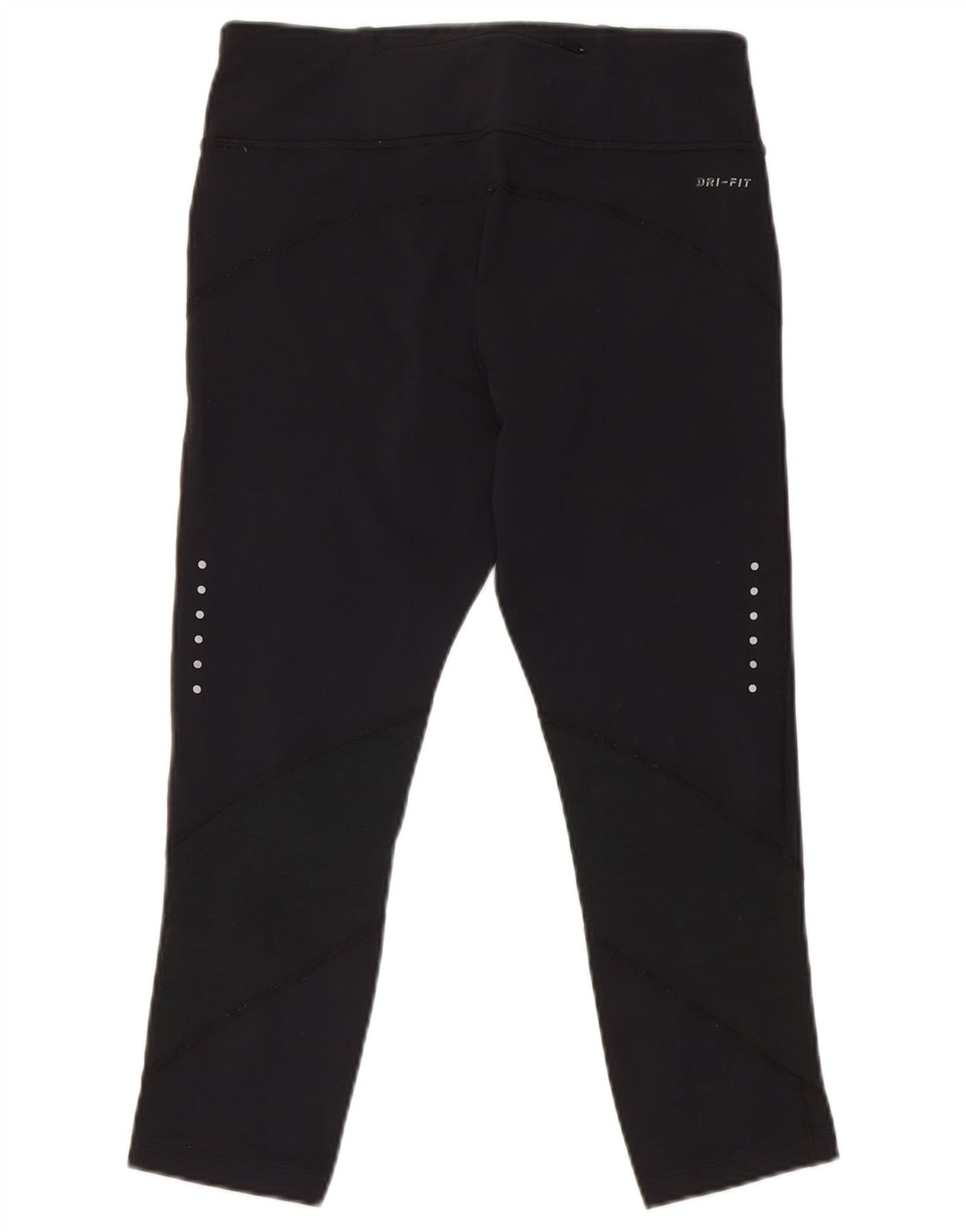 Damskie legginsy Nike Dri Fit Capri UK 12, średni czarny nylon