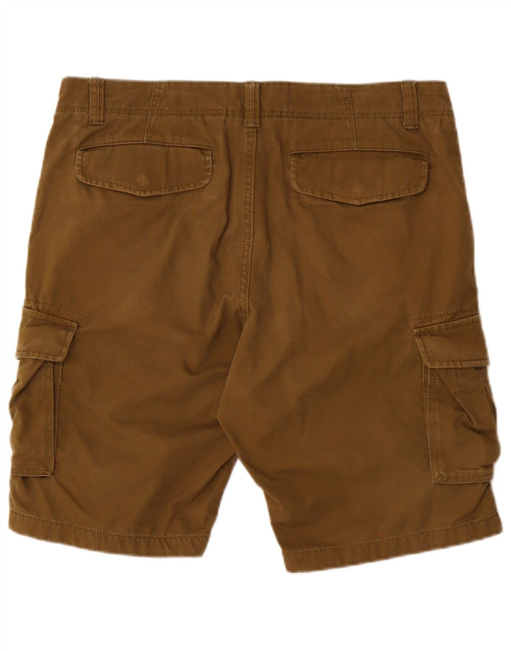 Selected Męskie szorty cargo, duże, bawełniane W36 w kolorze khaki