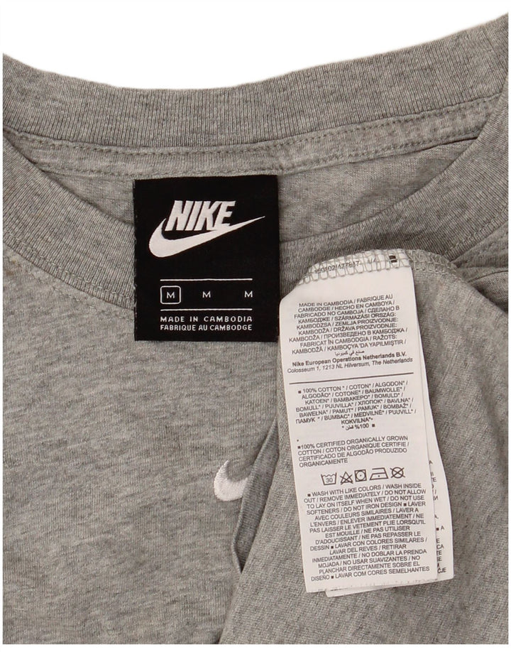 T-shirt męski NIKE Top, średnioszary, bawełniany