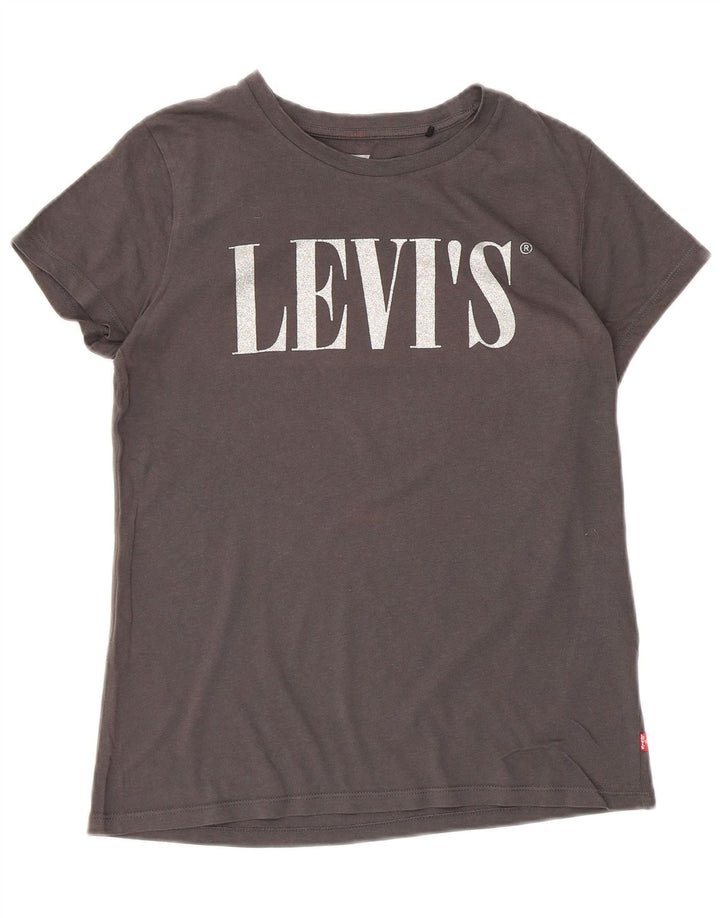 Damska koszulka z grafiką Levi's Top UK 6 XS, szara