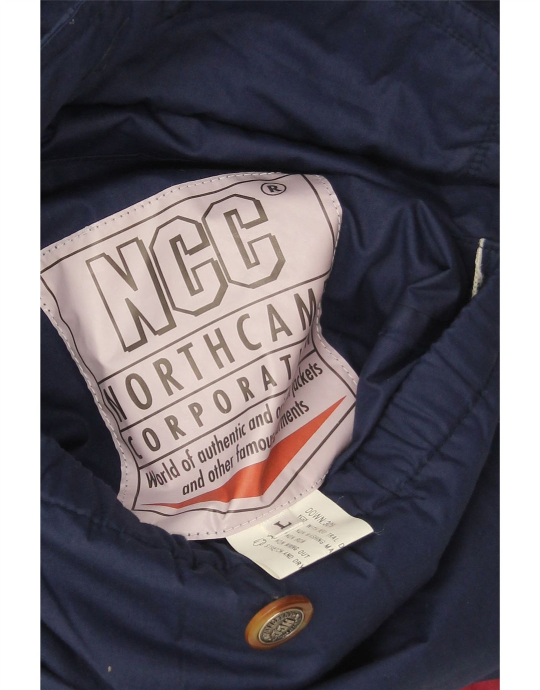 Vintage męska, dwustronna, wyściełana kurtka oversize UK 40, duża czerwona