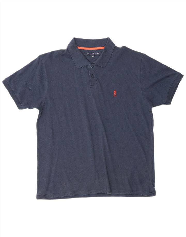 Męska koszulka polo FRENCH CONNECTION XL, granatowa, bawełniana