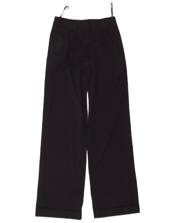 Damskie spodnie garniturowe z wysokim stanem i wysokim stanem Topshop UK 6 XS W28 L30 Granatowe